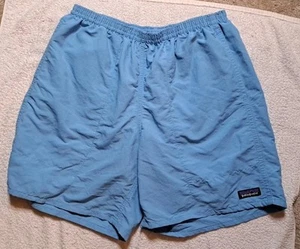 Patagonia Lined Baggies Shorts Mens Size Medium Inseam 6.5” Light Blue - Picture 1 of 8