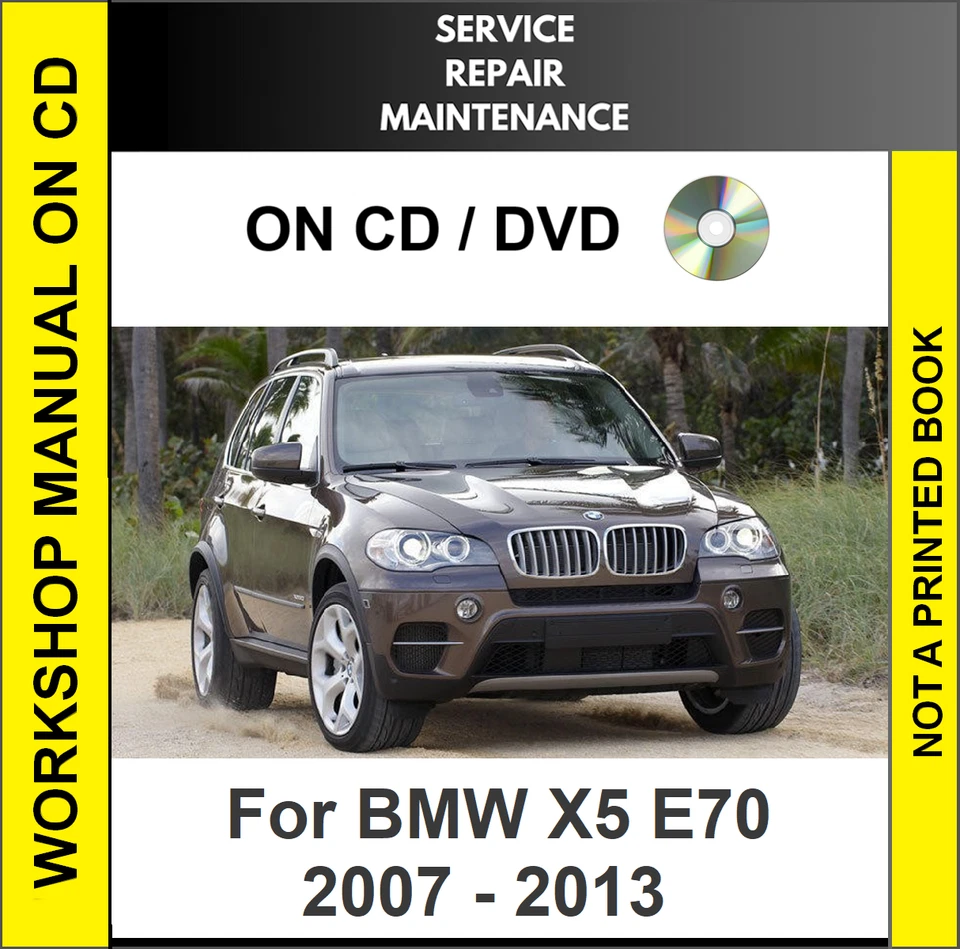 BMW X5 E70 2007 2008 2009 2010 2011 2012 2013 SERVICIO REPARACIÓN TALLER MANUAL CD Foto 1 de 1
