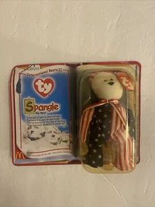 *rare* TY Spangle The Bear Beanie Baby International Bears II. New In Box - Picture 1 of 9
