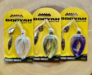 Booyah Pond Magic (Lot Of 3) Spinnerbait, Bass, Brand New! Free Shipping! NWT!