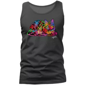 Tanktop Katze Lie Tier Haustier lustig Witz Humor humorvoll Grafik - Bild 1 von 8