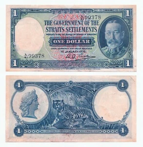 Straits Settlements Malaya 1 One Dollar 1935 - Picture 1 of 1