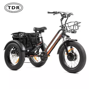 TDR Electric Tricycle Etrike 750w Bafang Motor 18.2AH Lithium Battery E-Bike - Picture 1 of 13