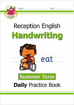 Reception Ages 4-5 English Handwriting Daily Practice Book Summer Term Cgp - Image 1 of 4