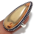 Royal Imperial Jasper 925 Silver Plated Gemstone Ring Us 5.5 Gifts For Women Z67