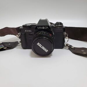 Minolta Model X-370s with Kalimar Lens with Belt