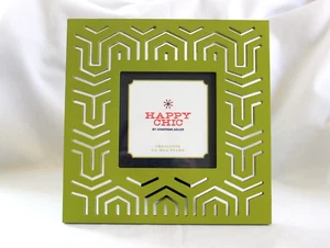 NEU Bilderrahmen Happy Chic von Jonathan Adler grün 5" x 5" Modernist Marokkanisch - Bild 1 von 6