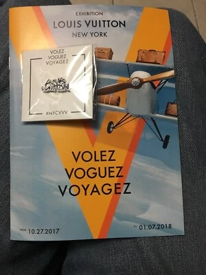 Louis Vuitton Volez Voguez Voyagez NYC Exhibition: Louis Vuitton PIN With Book - Image 1 of 3