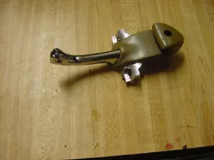 1967-68 GM Inside Chrome Rear View Mirror Bracket w/Brown Cadillac Chevy Buick - Picture 1 of 4