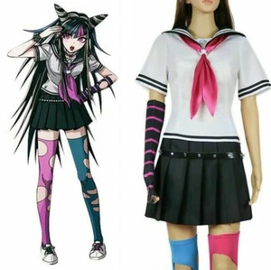 Danganronpa Dangan Ronpa Ibuki Mioda Cosplay Kostüm Perücke Halloween Party Outfits - Bild 1 von 15