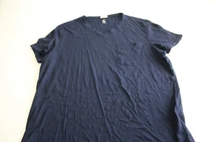NWT INC International Concept Navy Vneck Shirt 2XL XXL Slim  - Picture 1 of 5