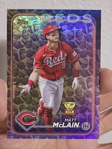 2024 Topps Serie 1 - Uova di Pasqua Holiday Parallel #327 Matt McLain - Foto 1 di 7