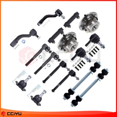 16x Front Tie Rod End Ball Joint Wheel Bearning Hub Fit For 1995 Chevrolet K2500 - Image 1 of 4