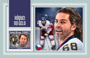 Ice Hockey Sport MNH Stamps 2018 Guinea-Bissau S/S - Picture 1 of 1