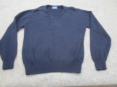 Pendleton Sweater Mens Large Blue Pullover V Neck Knit Country Traditionals - Image 1 of 4