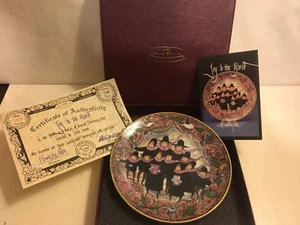 Joy to the World, Buckley Moss 10th in series Collector Plate w COA & Box, Exc. - Picture 1 of 6