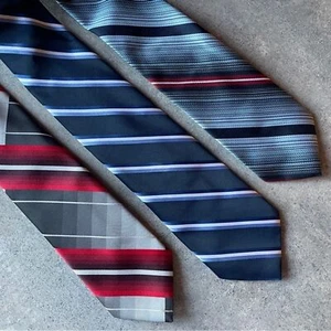 Corbatas vintage a rayas para hombre colección Armando, Hughes & Hatcher paquete de 3 - Imagen 1 de 12