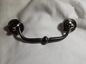 Vintage Mid Century Modern French Provincial Drawer Bail Pull 4 In”centers - Picture 1 of 8