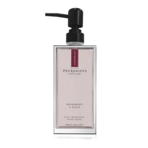 NEW PECKSNIFF'S Prestige Raindrops & Roses Glass Hand Wash 500ml 16.9 fl oz - Picture 1 of 1