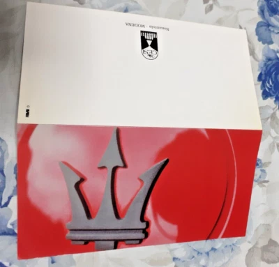 Prospekt brochure depliant PRANZO FINE ANNO MASERATI CLUB 13 DICEMBRE 1997 - Immagine 1 di 2