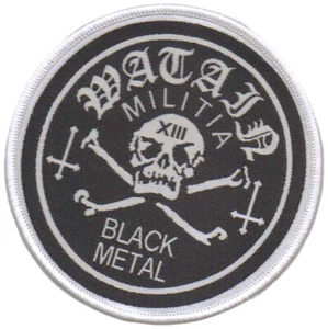WATAIN - Militia Black Metal - White Border - 9 cm - Patch - 167897 - Picture 1 of 1