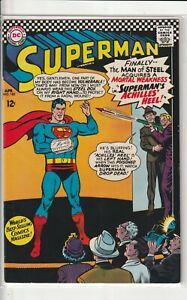 Superman #185 FN/VF 7.0 DC Comics 1966 Curt Swan Cover