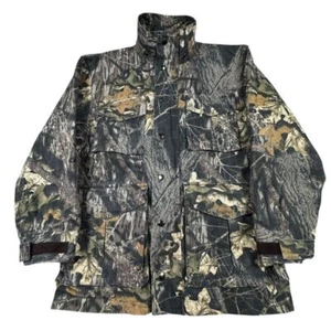 Vintage Camo Jacket Men's Medium Lined Snap Outdoors Full Zip Hunting Utility - Picture 1 of 10