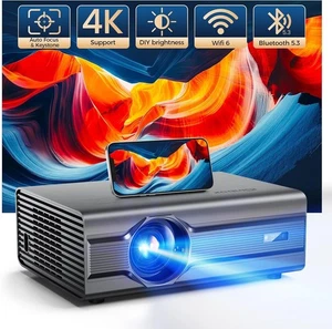 Proyector iSinbox Enfoque Automático 5GHz 2.4 con WiFi Bluetooth 5.3 Full HD1080P GC357 - Imagen 1 de 10