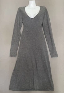 Vestido Gap para mujer CashSoft Midi Suéter Vestido Pequeño Alto Gris para mujer Cuello en V Nuevo - Imagen 1 de 8