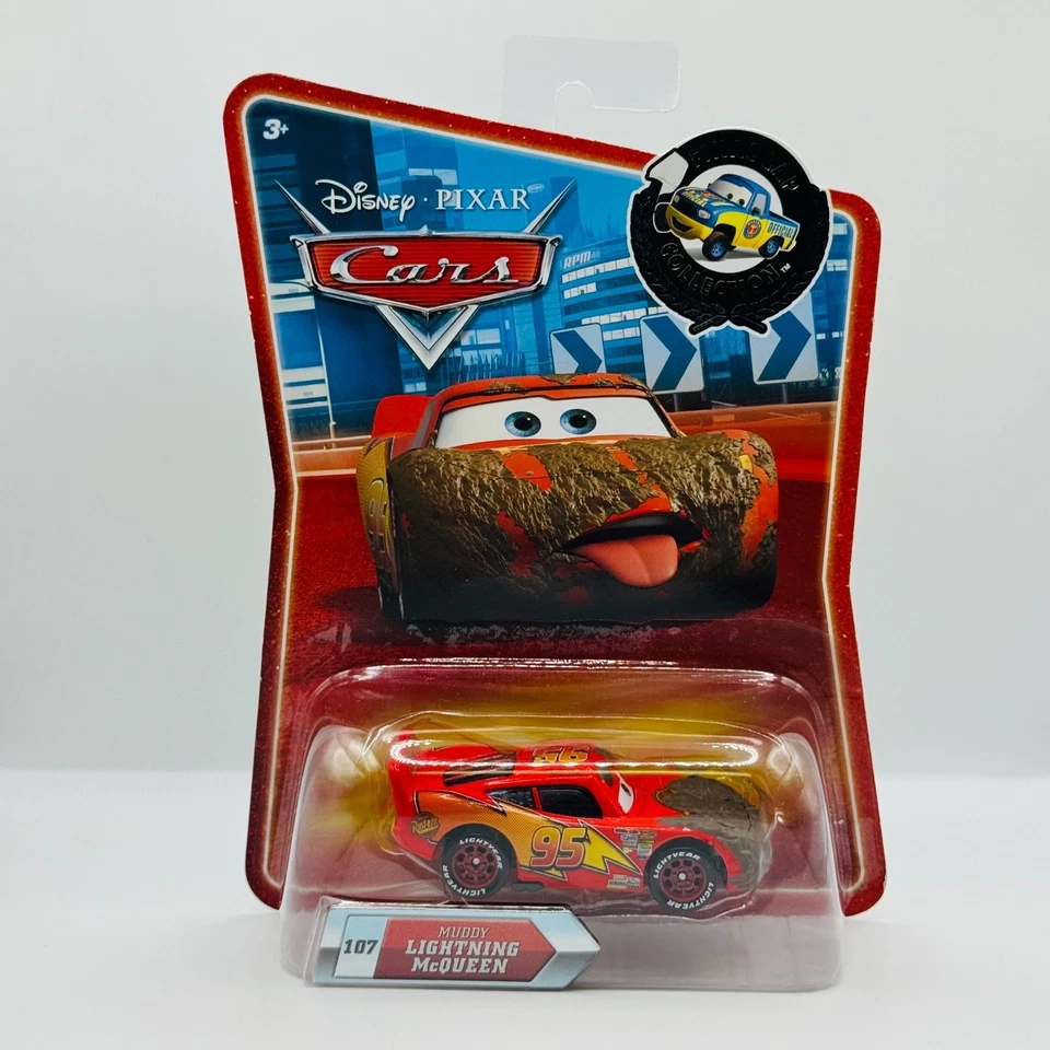 Disney Pixar Cars - MUDDY LIGHTNING MCQUEEN Final Lap 2010 - 1:55 Diecast - Image 1 of 1
