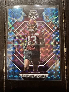 2023 Panini Mosaic Emmanuel Forbes #319 Reactive Blue Mosaic Prizm (RC) - Picture 1 of 2