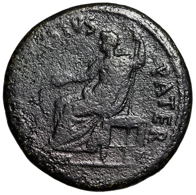 Augusto Póstumo Sestercio Restauración Edición Bajo Tito Escaso Foto 1 de 4