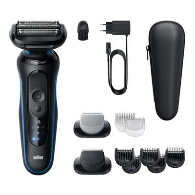 Braun Rasoio Elettrico Ricaricabile Trimmer 3 Testine colore Blu - 52-B1650 - Immagine 1 di 3