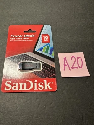 SanDisk CZ50 16GB USB Flash Drive Cruzer Blade SDCZ50-016G-AW46S - Image 1 of 2