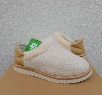 ZAPATOS PANTUFLAS SANUK COZY VIBE LOW SM PIEL SINTÉTICA PIEL DE OVEJA, MUJER US 8/ EUR 39 ~NUEVOS CON ETIQUETAS Foto 1 de 4