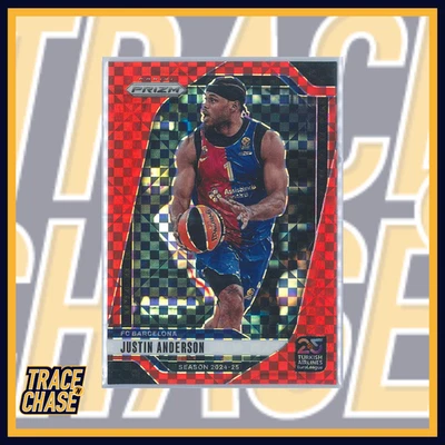 Baloncesto Panini Prizm Euroliga 2024-25 Justin Anderson Red Power 08/75 #191 Foto 1 de 3