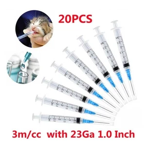 1-20 Stück 3ml Einwegspritze mit 23Ga 1.0 Inch Kanüle Nadel Spritze Laborbedarf - Bild 1 von 9