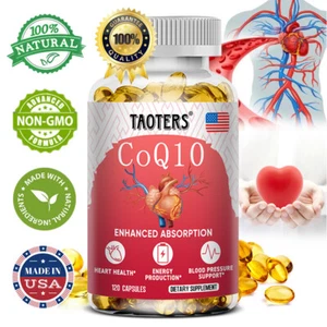 CoQ-10 400mg 120 Capsules Coq10 Co Q10 Coenzyme Soutien Cardiaque - Imagen 1 de 10