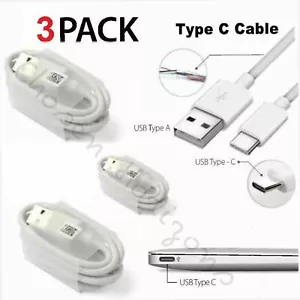 3 Pack For USB C Wire Data Sync & Charging Cable - Picture 1 of 3