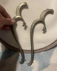 2 Vintage Messing Jugendstil Ziehgriffe - Bild 1 von 4