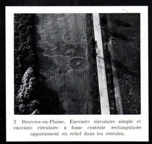 1974  --  ROUVRES EN PLAINE 21  ENCEINTE ARCHEOLOGIQUE VUE AERIENNE  3Q603 - Picture 1 of 1