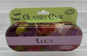 Neues fliederfarbenes Brillenetui für Damen mit personalisiertem Namen "Lucy" - Bild 1 von 6