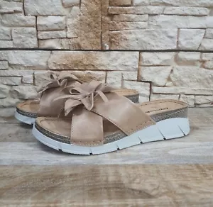 CIABATTE DONNA BEIGE RIPOSELLA WA04BX MODELLO COMFORT PLANTARE SOFT ZOCCOLI - Imagen 1 de 5