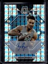 2023 Mosaic Brian Branch Mosaic Prizm Autograph Rookie Auto RC #287 Lions
