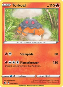 Torkoal 023/196 Uncommon Lost Origin  Pokemon TCG NM - Picture 1 of 1