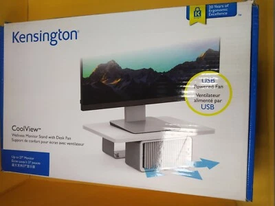 Kensington K55855WW Accessory CoolView Wellness Monitor Stand Desk Fan - Image 1 of 4