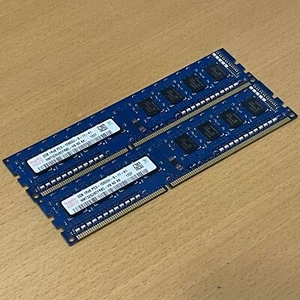 Hynix 4GB (2x2gb) DDR3 1Rx8 PC3-10600U-9-11-A1 HMT325U6BFR8C EUC - Picture 1 of 1