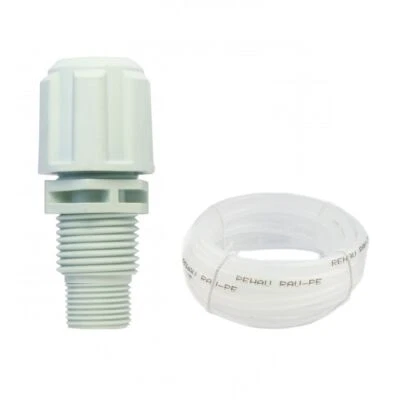 GEMKE TECHNIK GMBH G3/8"-G1/2" - PVDF-T Dosierventil Impfventil Impfstelle Einspritzdüse Pool Chlor