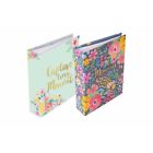 2 X HELLO FLOWER PHOTO ALBUMS 30 SHEETS 120 PHOTOS 6X4" EACH COLORFUL DESIGN NEW