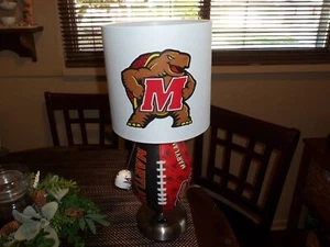 UNIVERSITY OF MARYLAND TERRAPINS FOOTBALL TABLE LAMP - Picture 1 of 6